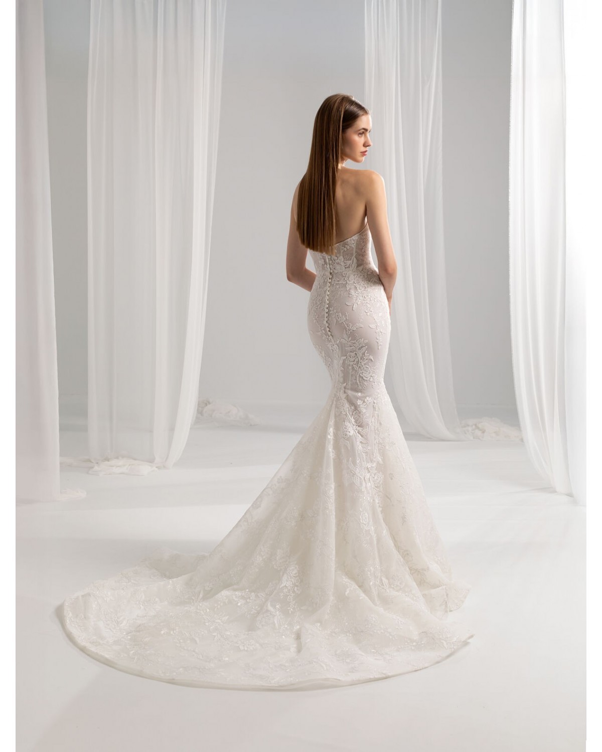 abito da sposa 2027 V1464 Lumina - Valentini Couture