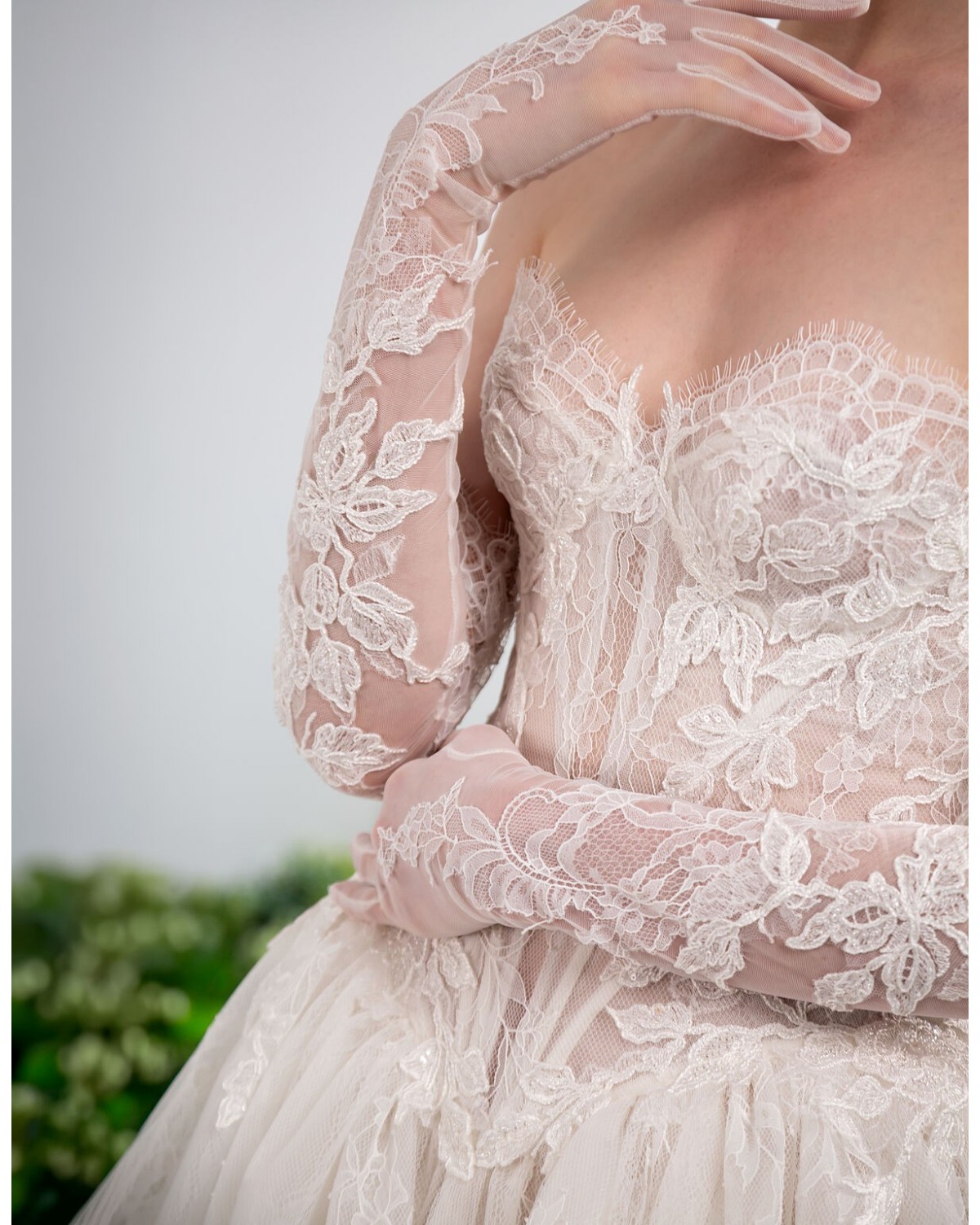 abito da sposa 2027 V1486 Lumina - Valentini Couture