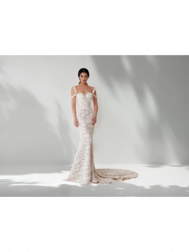 abito da sposa 2023 avorio - collezione Essenza Siciliana - Claudio Di Mari