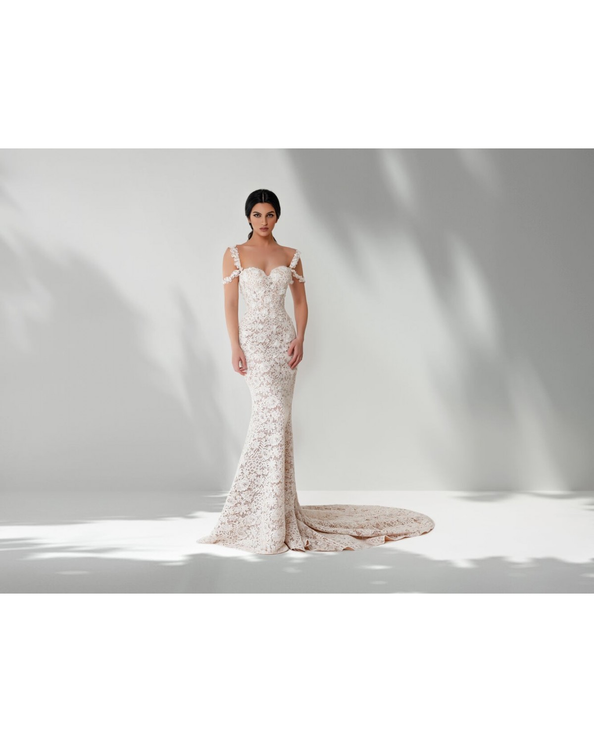 abito da sposa 2023 avorio - collezione Essenza Siciliana - Claudio Di Mari