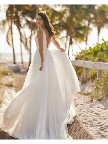 abito da sposa Collezione 2024 VELKA - Aire Beach Wedding